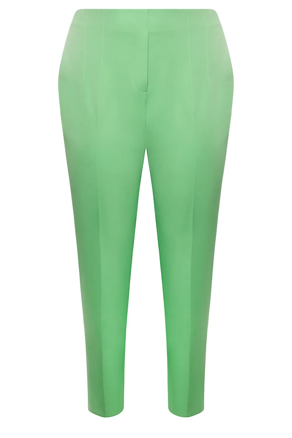YOURS Curve Bright Pink Darted Waist Tapered Trousers