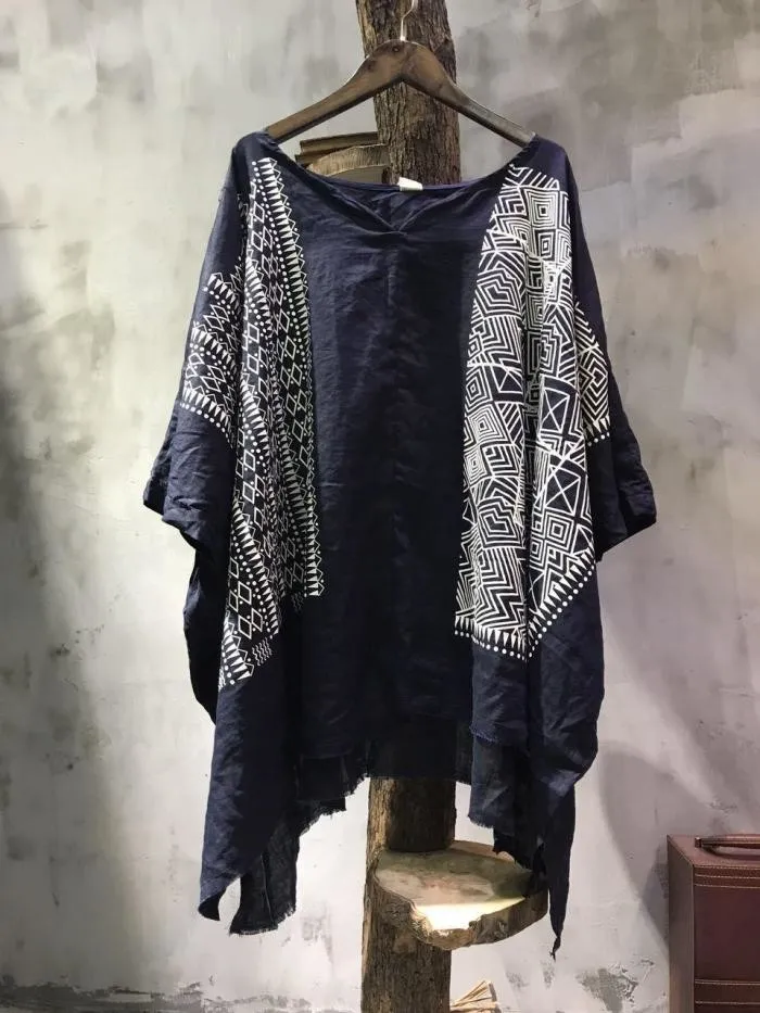 Women's casual cotton and linen tops