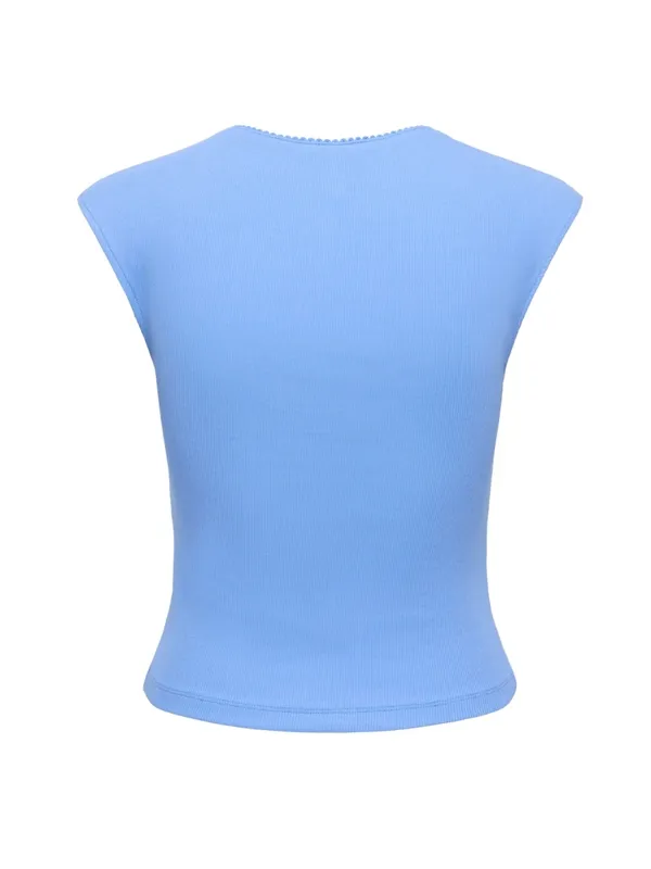 Ruched Front Short Sleeve Top