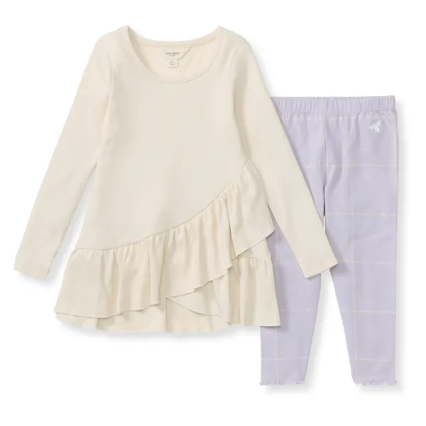 Organic Cotton Ribbed Top and Pants Set