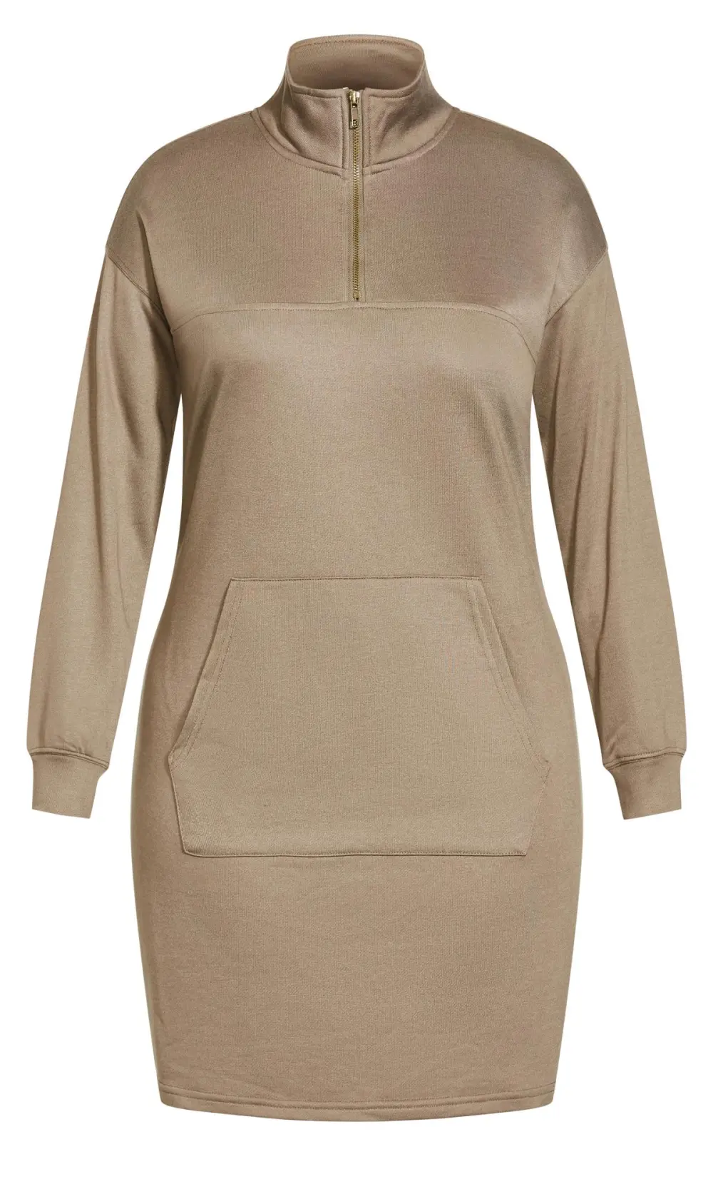 Evans Beige Brown T-Shirt Midi Dress