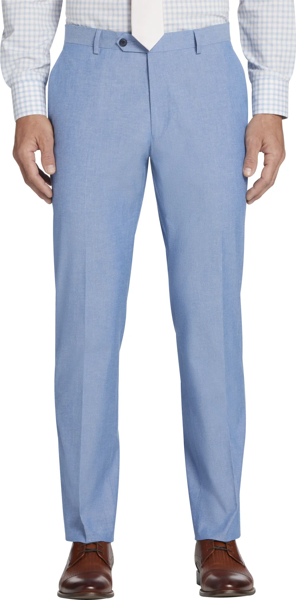 Tommy Hilfiger Modern Fit Cotton Blend Suit Pants