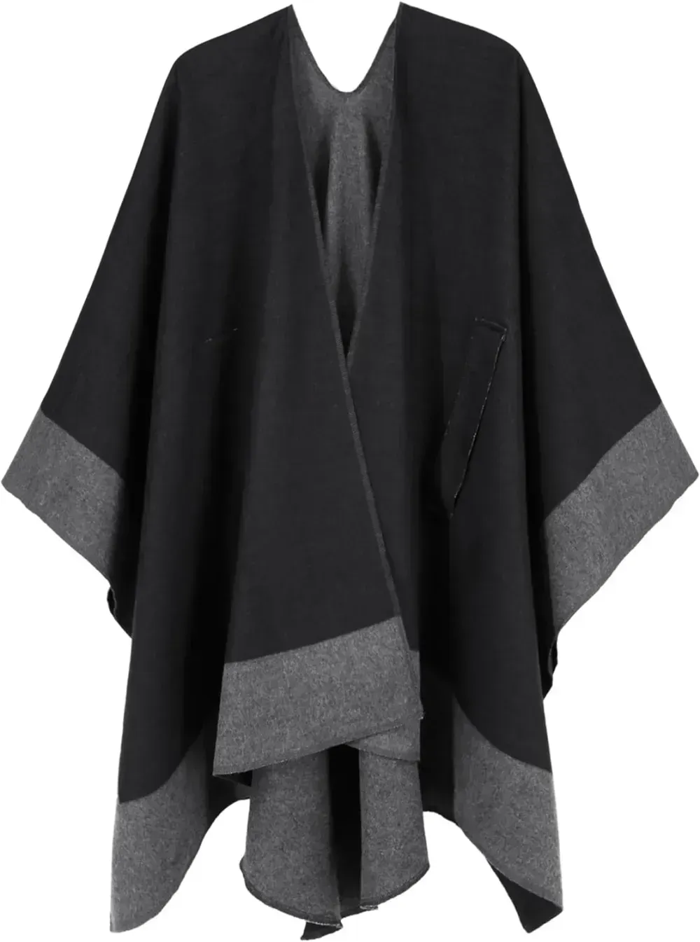 Women's Shawl Wrap Poncho Ruana Cape Open Front Cardigan Shawls for Fall Winter