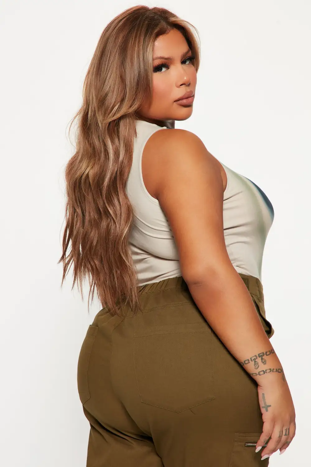 Out Of Body Experience Bodysuit - Taupe
