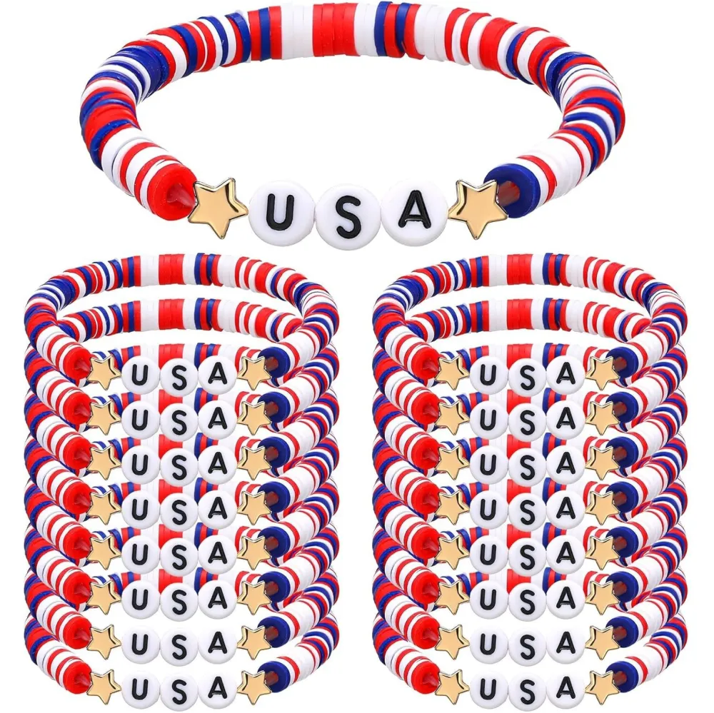 American Independence Day July 4th Art Bracelet