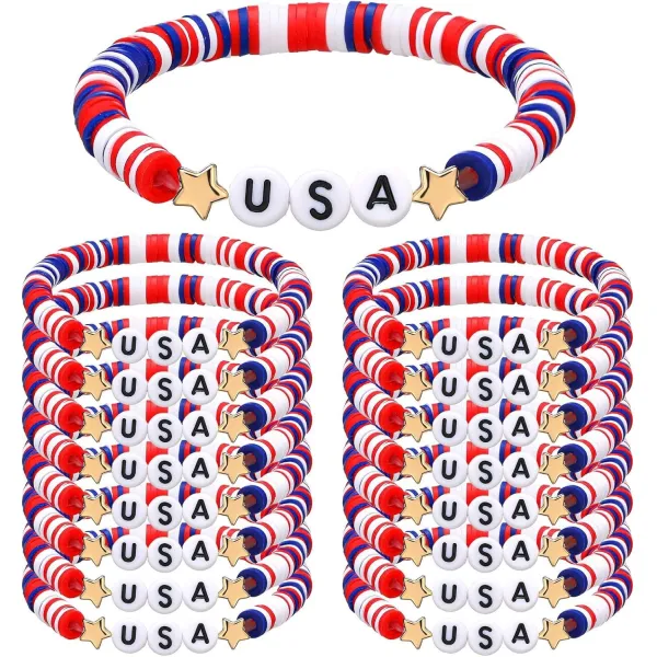American Independence Day July 4th Art Bracelet