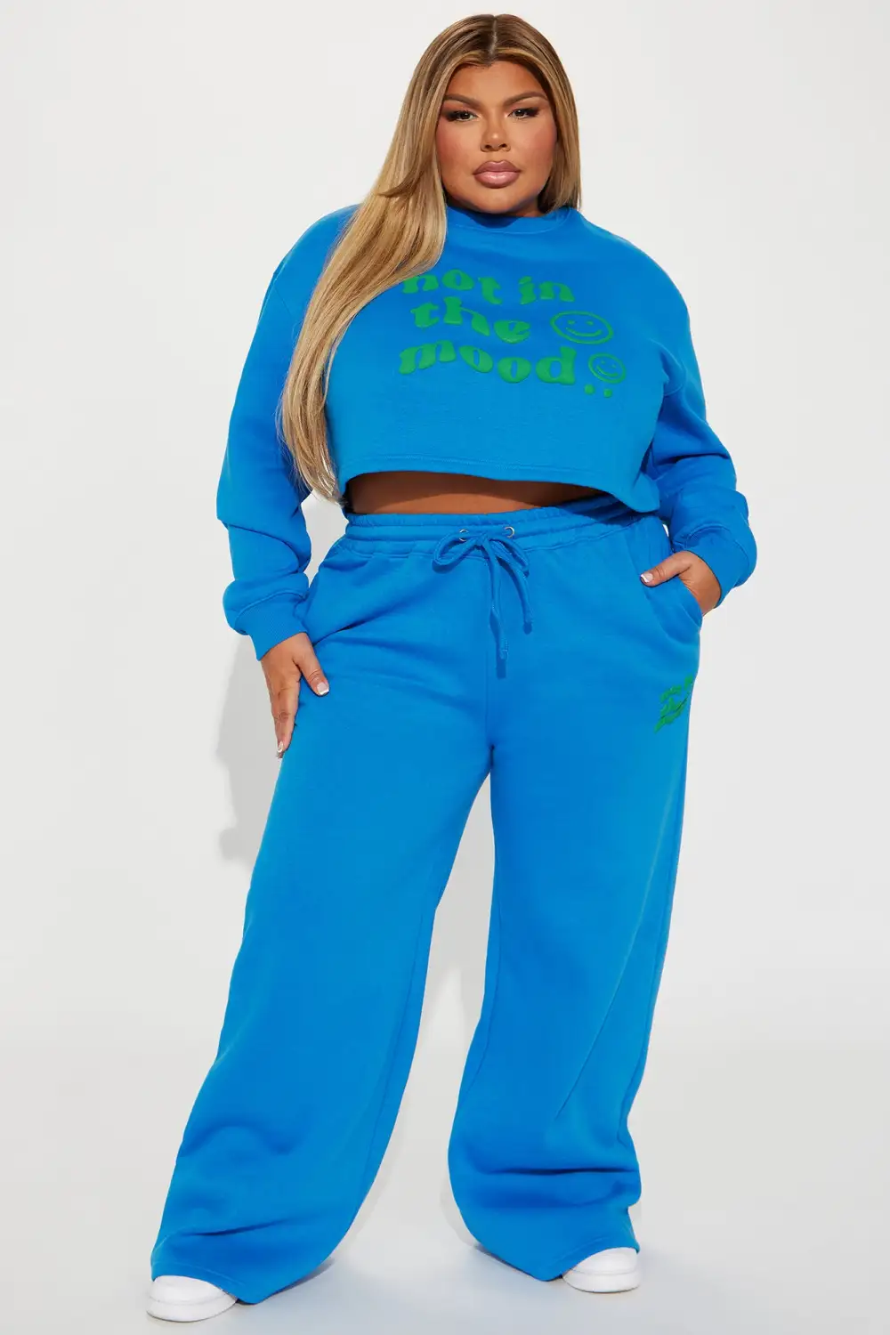 Not In The Mood Sweatshirt - Blue