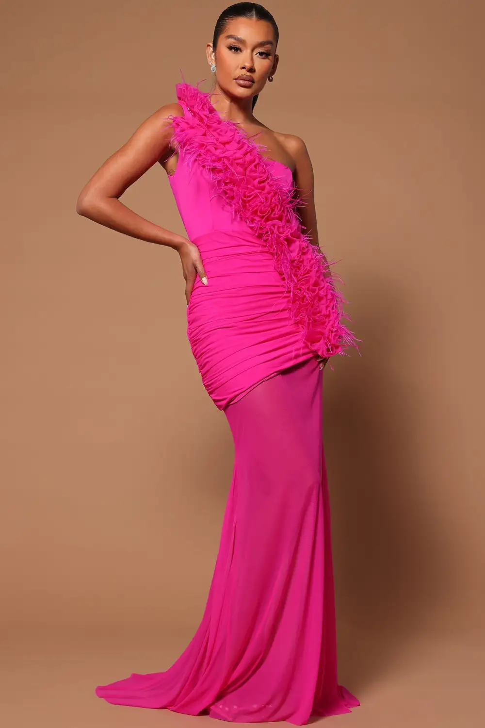 Kailin Maxi Dress - Hot Pink