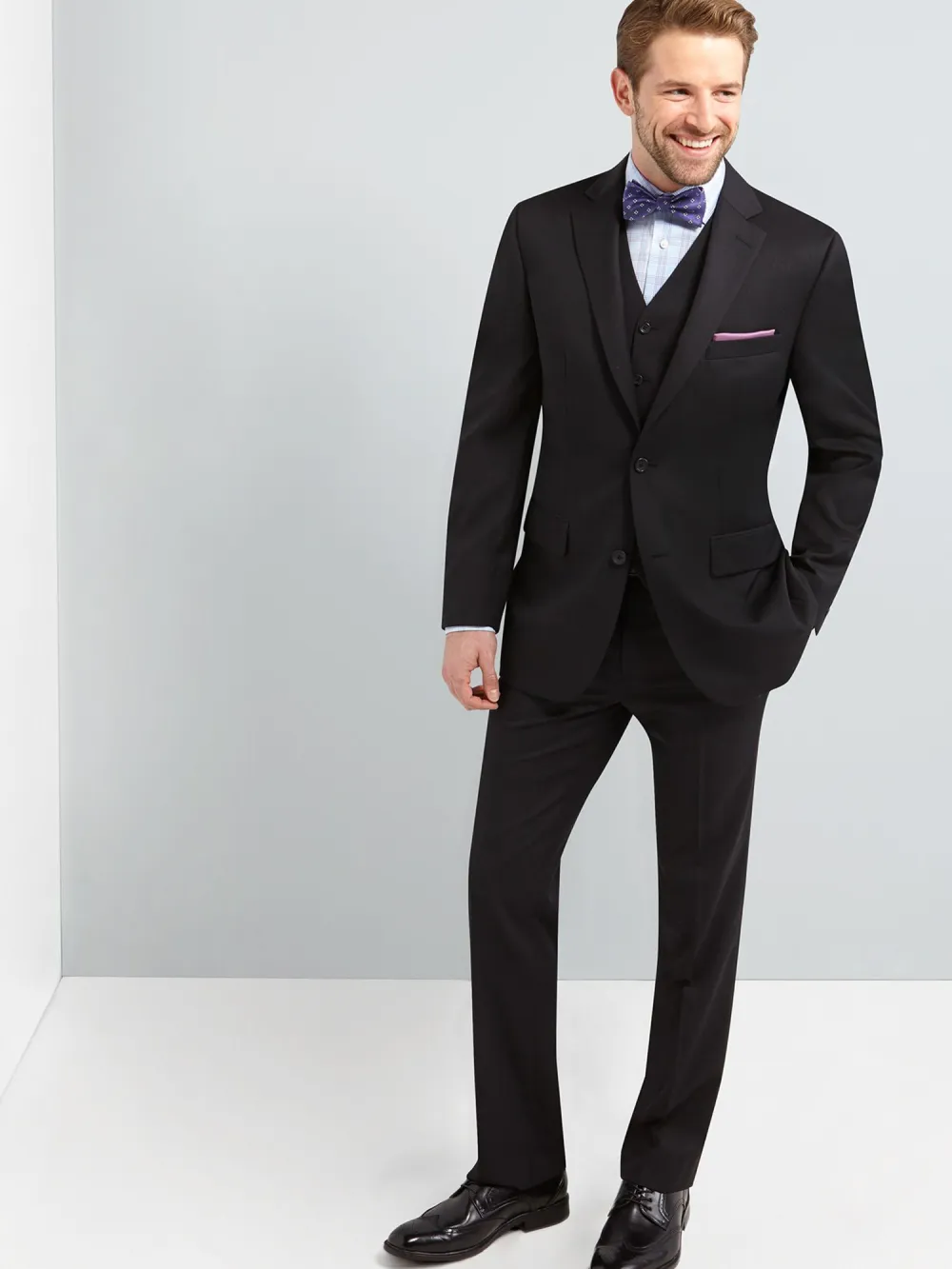 Pronto Uomo Platinum Modern Fit Wool Suit Jacket