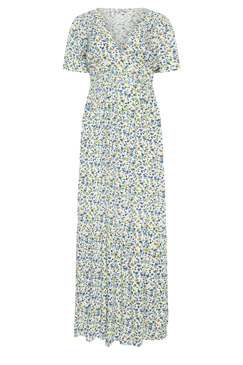 LTS Tall Blue Ditsy Floral Print Maxi Dress