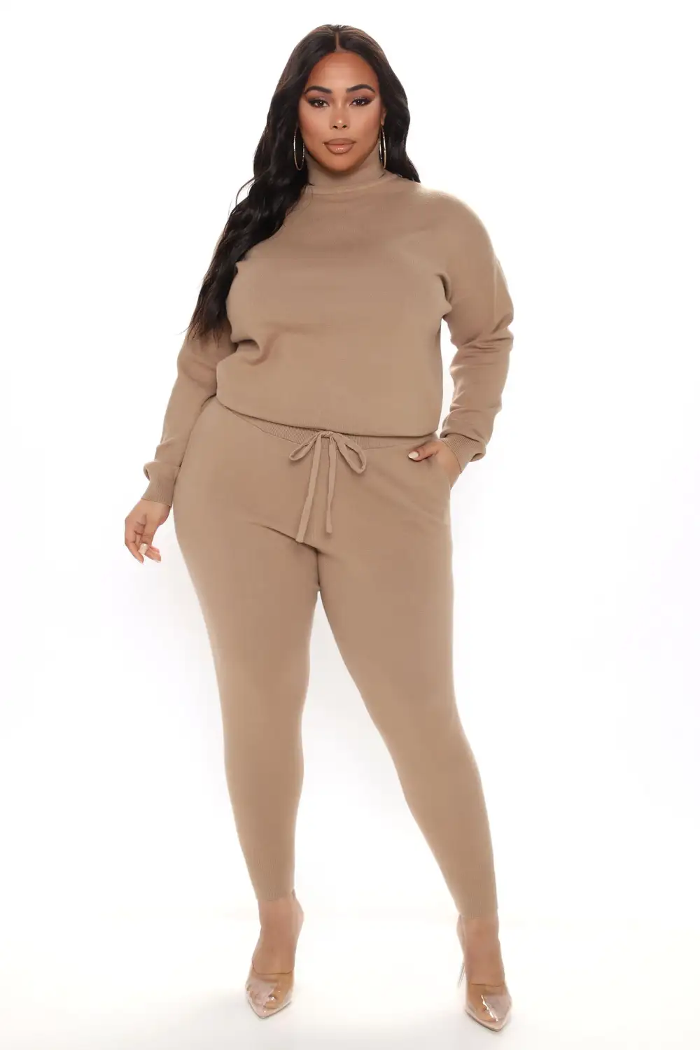 Chill Mami Sweater Set - Mocha