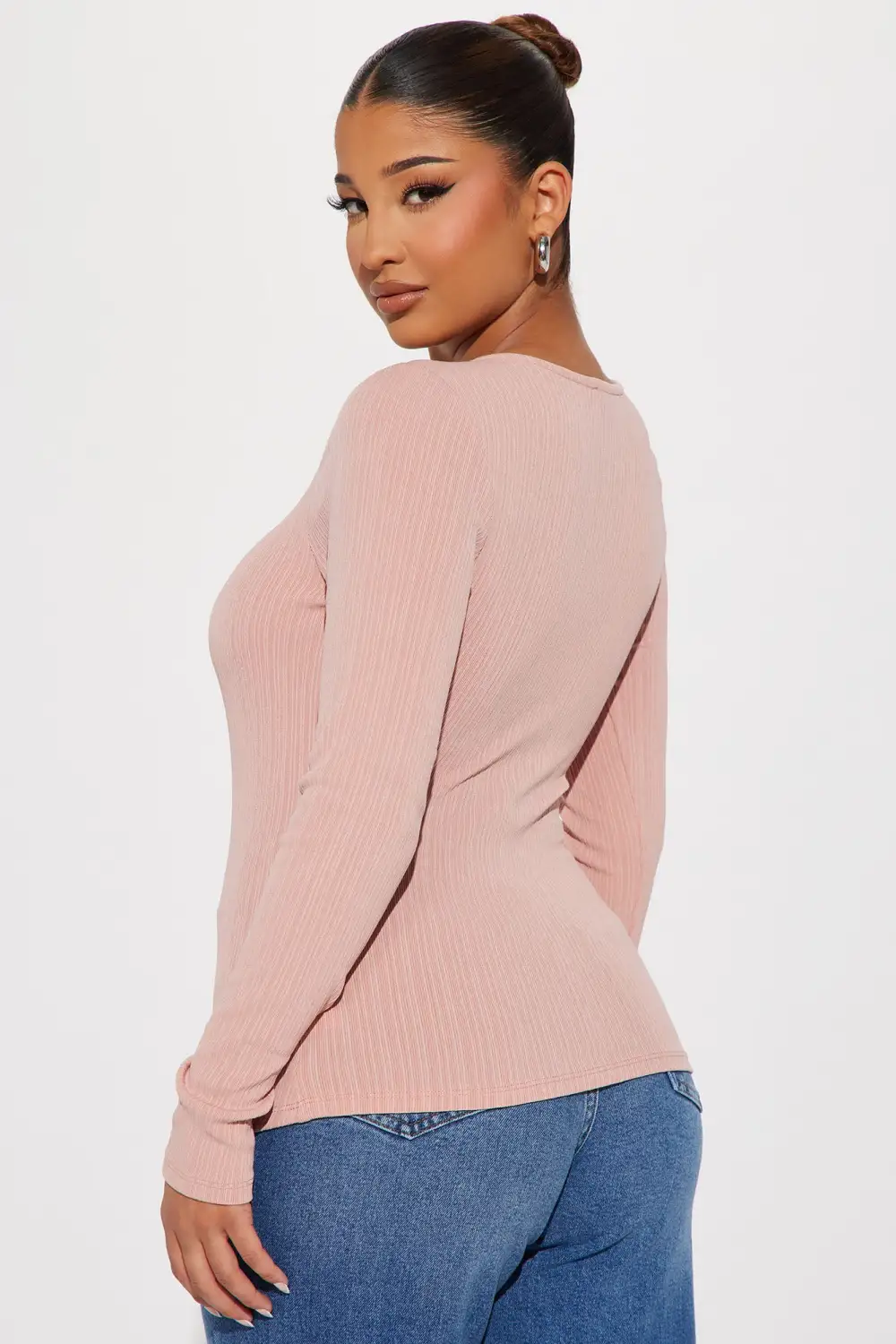 Crishelle Ribbed Top - Blush