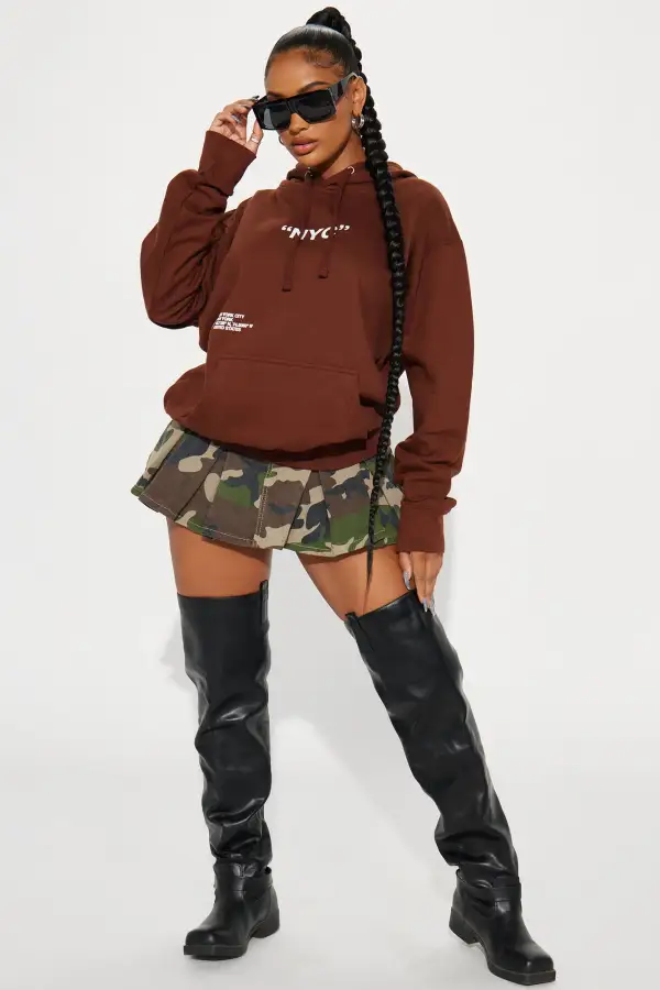 Destination NYC Hoodie - Brown