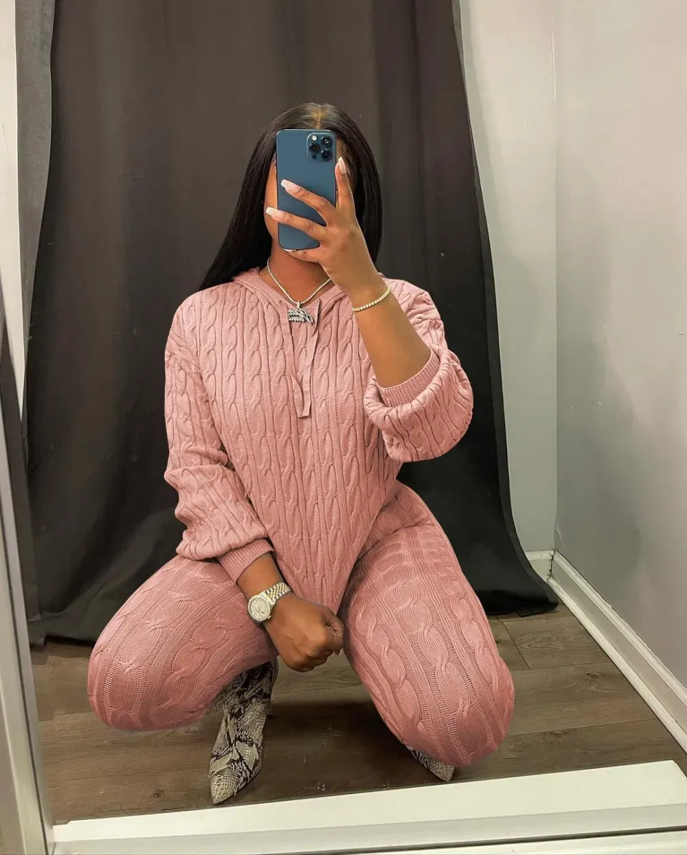 Knit Two Piece Outfits For Women Sweater Sets