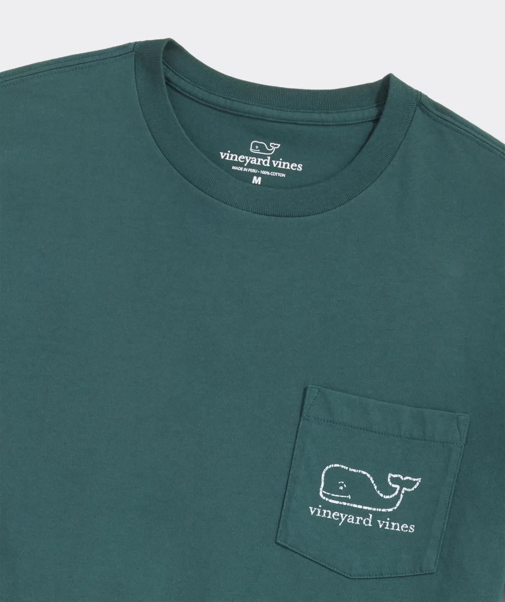 Vintage Whale Long-Sleeve Pocket Tee