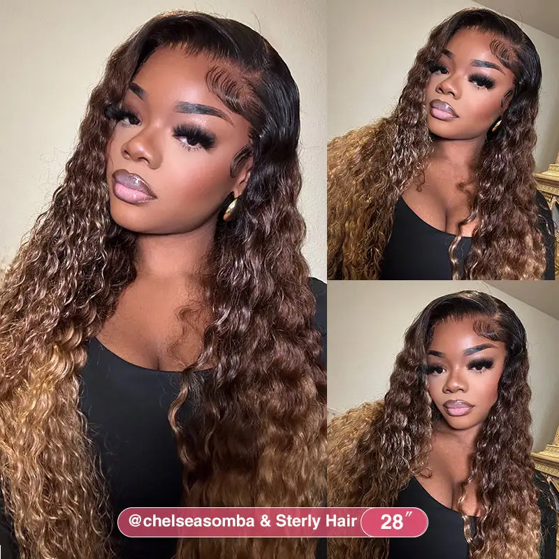 New Fabulous Beyonce Style | 13x6 Lace Ombre Deep Wave Frontal Wig