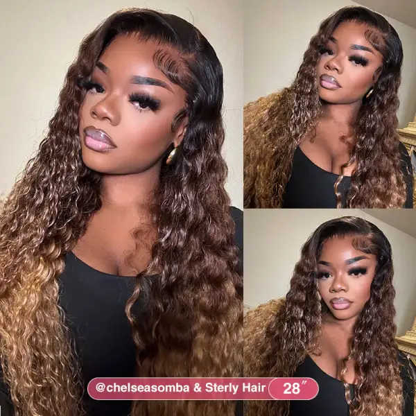 New Fabulous Beyonce Style | 13x6 Lace Ombre Deep Wave Frontal Wig