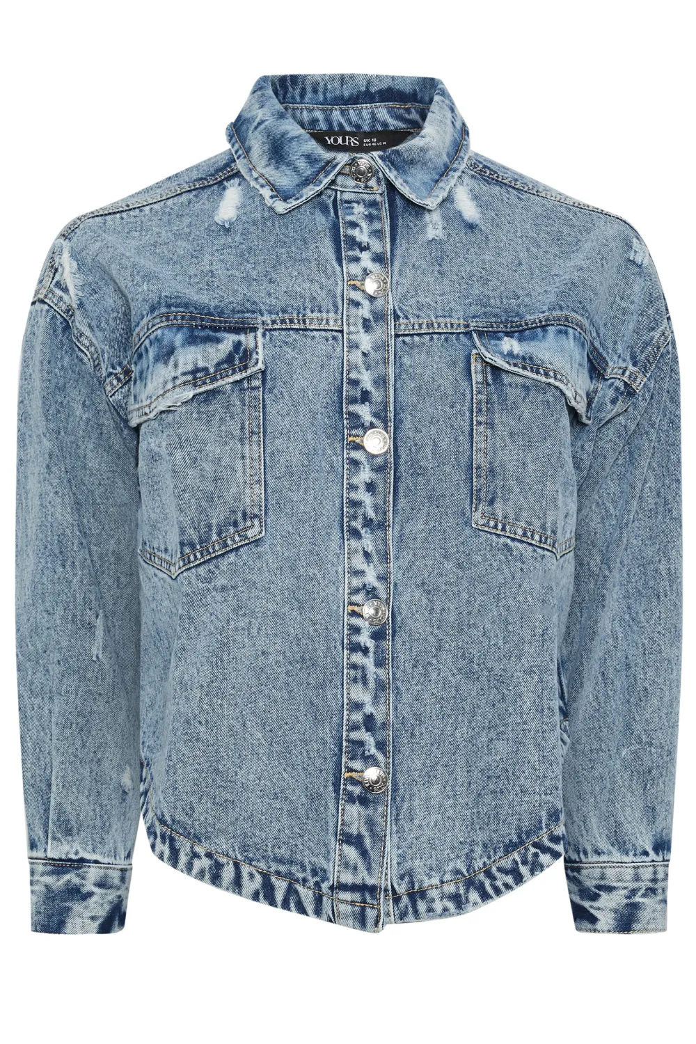 YOURS Curve Blue Western Denim Jacket