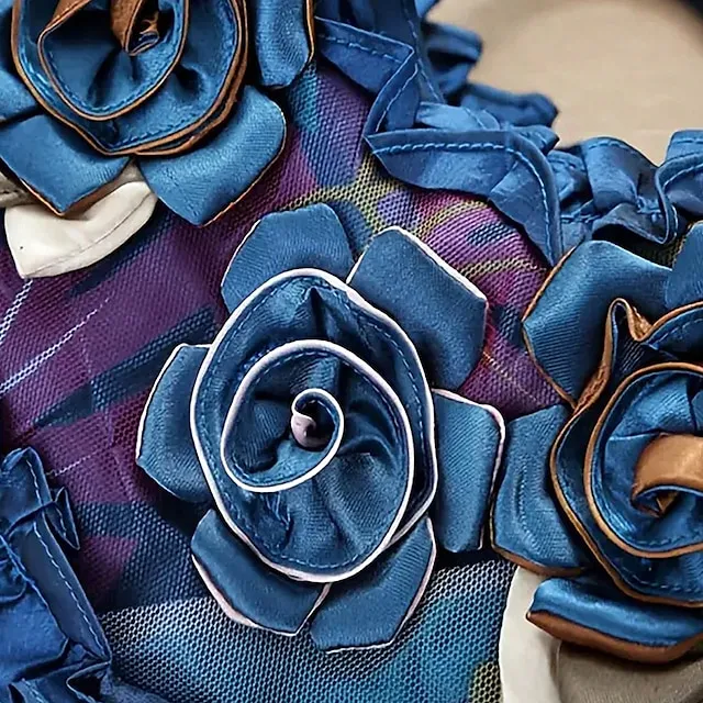 Women's Handbag Silk Party Daily Flower Durable Anti-Dust Solid Color Black Red Blue