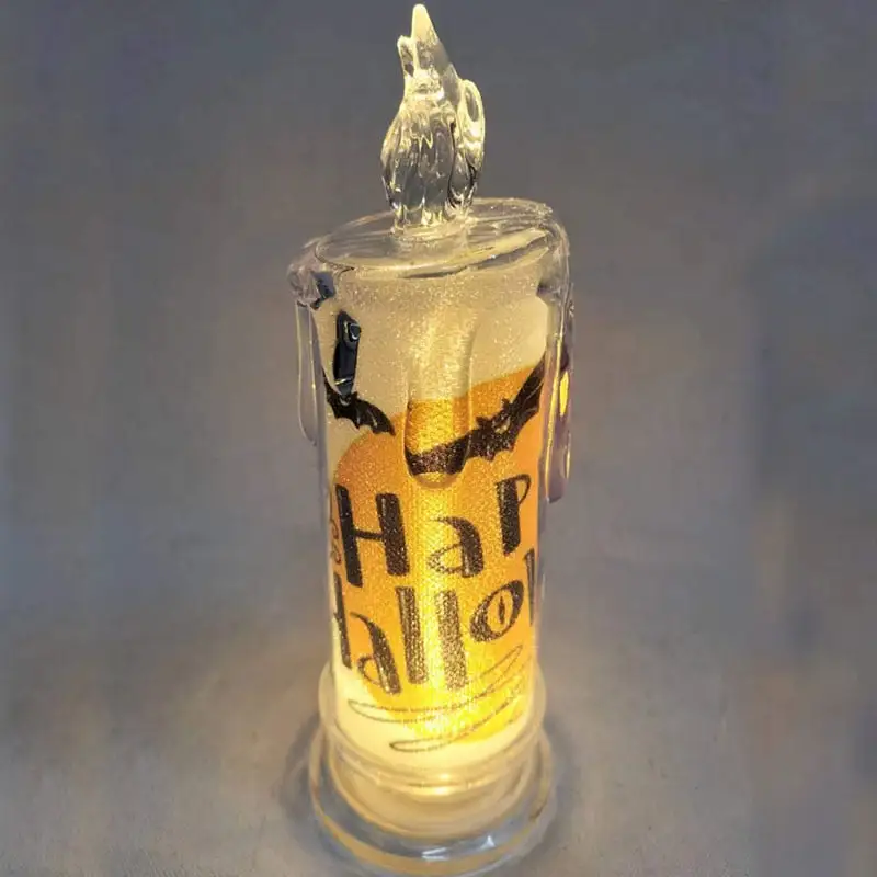 Halloween Tears LED Candle Lamp Ghost Festival Party DIY  Pumpkin Bat Witch Happy Halloween Day Decor For Ghost House 20223