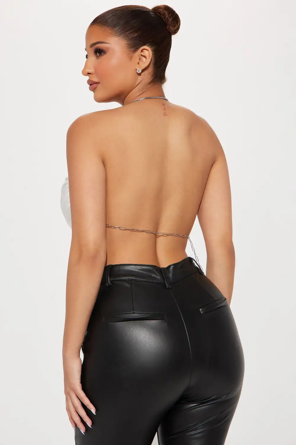 Cherish This Forever Satin Top - White