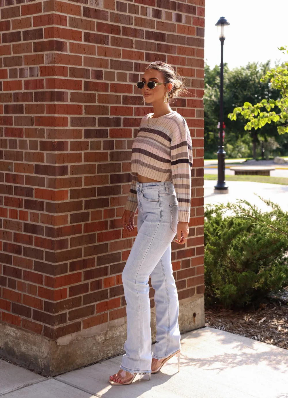 High Rise Stretch Straight Denim