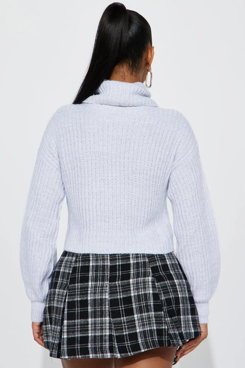 Jaylaani Sweater Top - Heather Grey