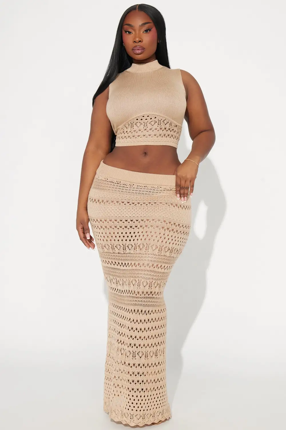 Endless Beauty Skirt Set - Taupe