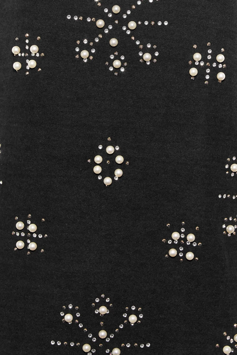 YOURS LUXURY Curve Black Stud & Pearl Embellished Sweatshirt