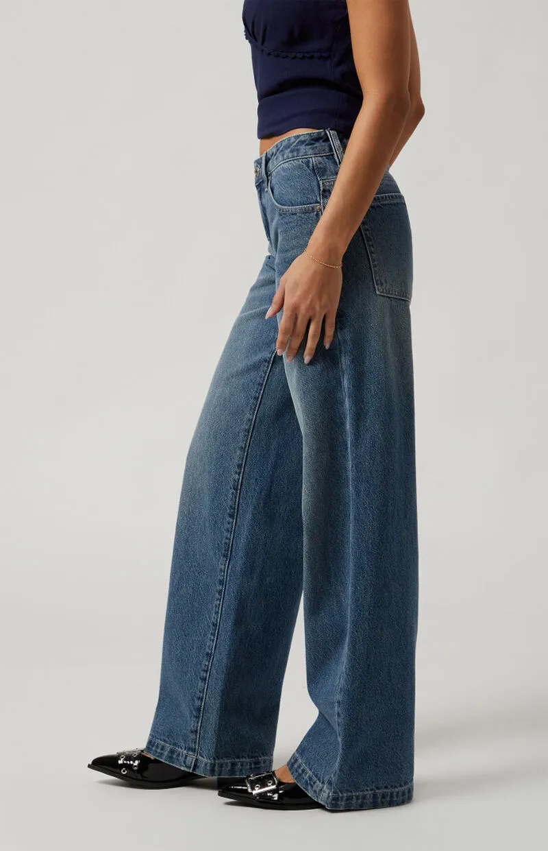 PacSun Casey Low Rise Baggy Jeans Indigo