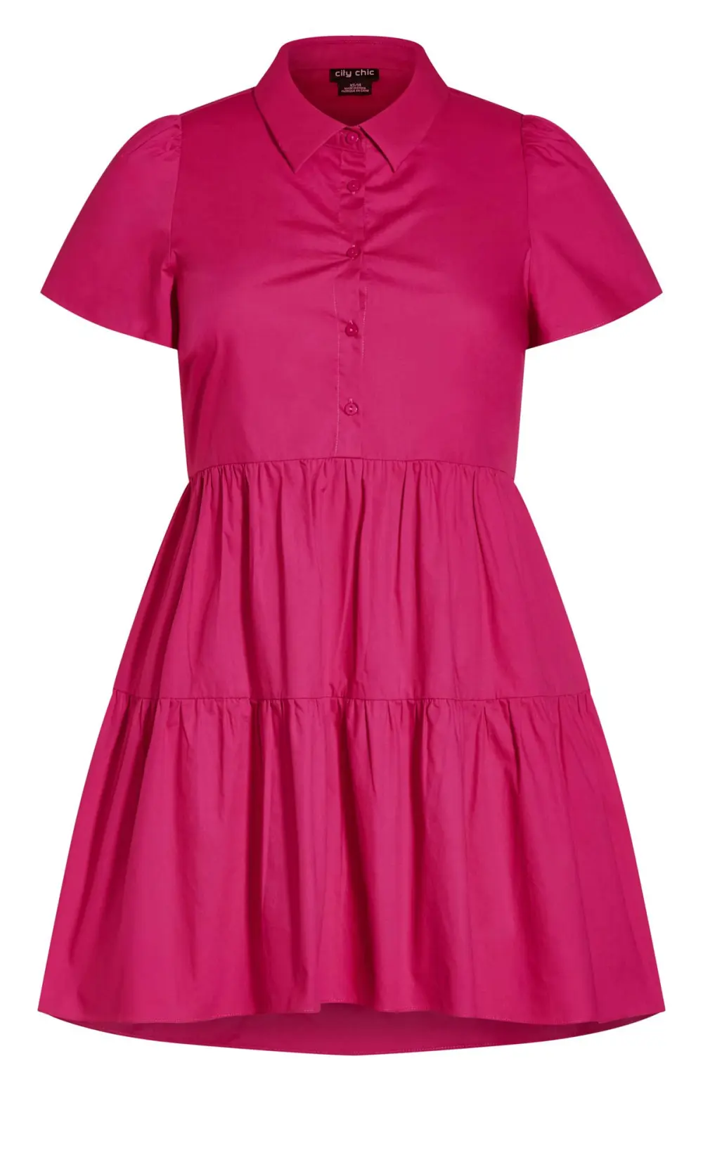 Evans Pink Smock Shirt Dress