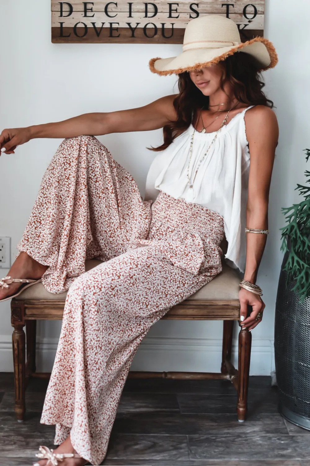 Loose Drape Straight Leg Pants