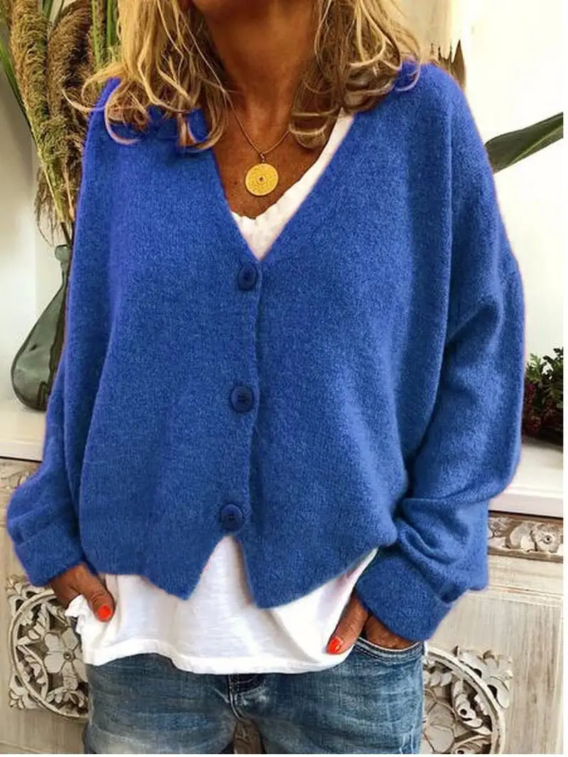 loose sweater knitted cardigan