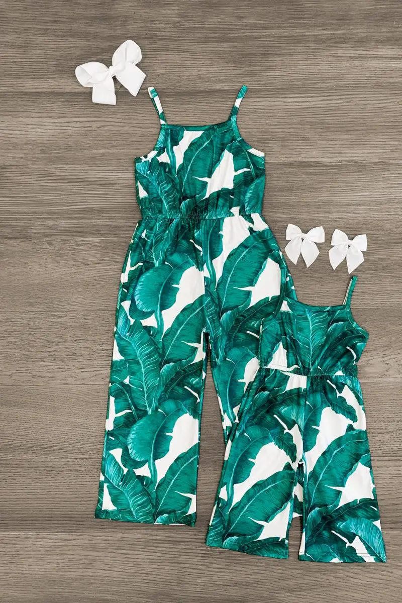 Mom & Me - Tropical Leaf Jumpsuit