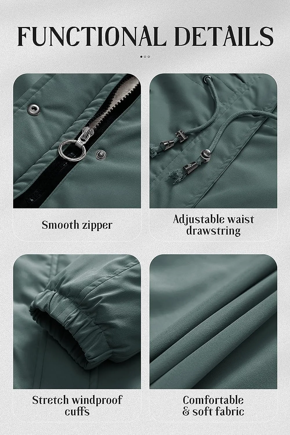 Women's Mid-Length Parka Winter Outerwear Jacket Soft Fleece Warm Snow Coat