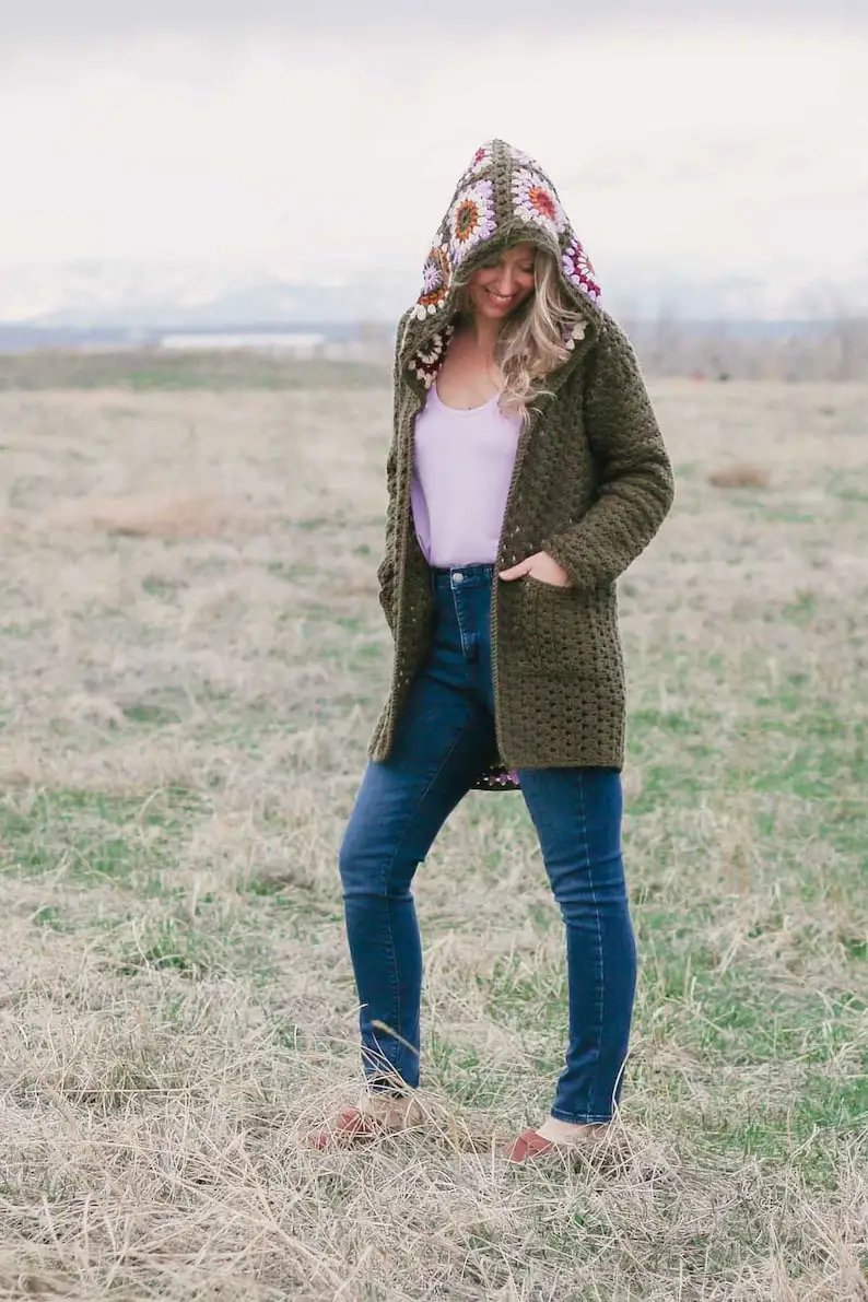 Seamless Cardigan Crochet Pattern