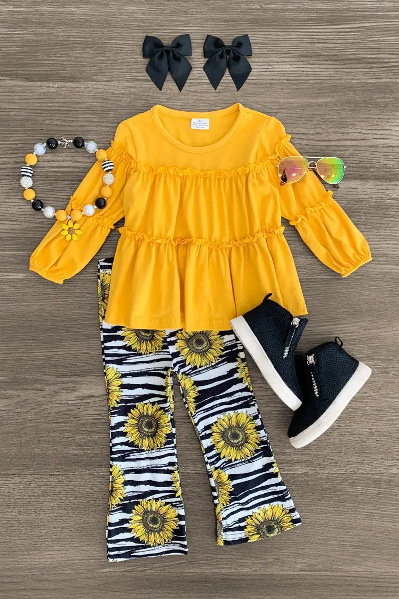Sunflower Flare Pant Set