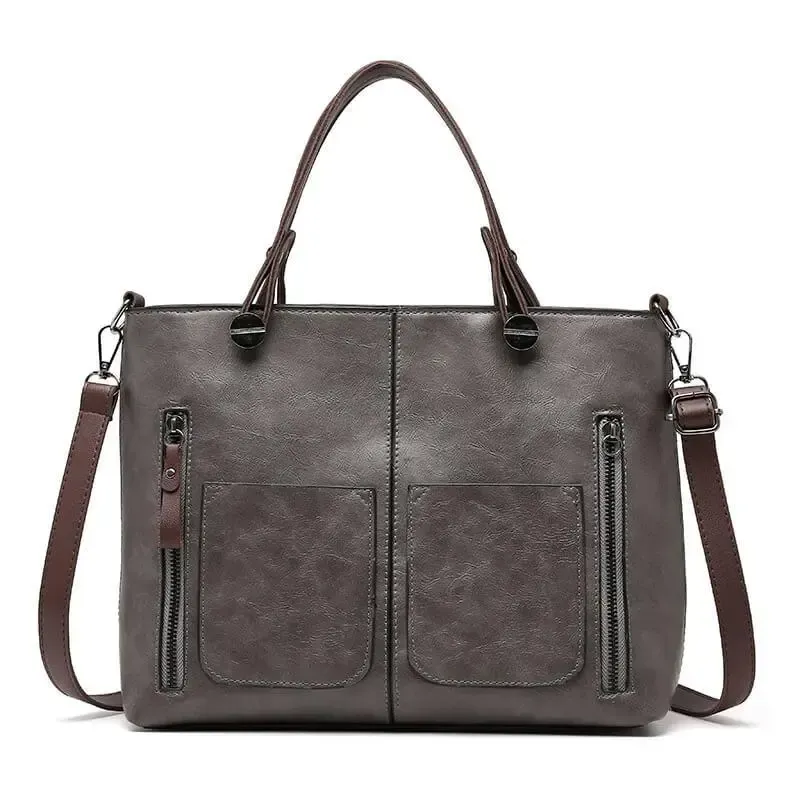 Ladies vintage leather shoulder bag