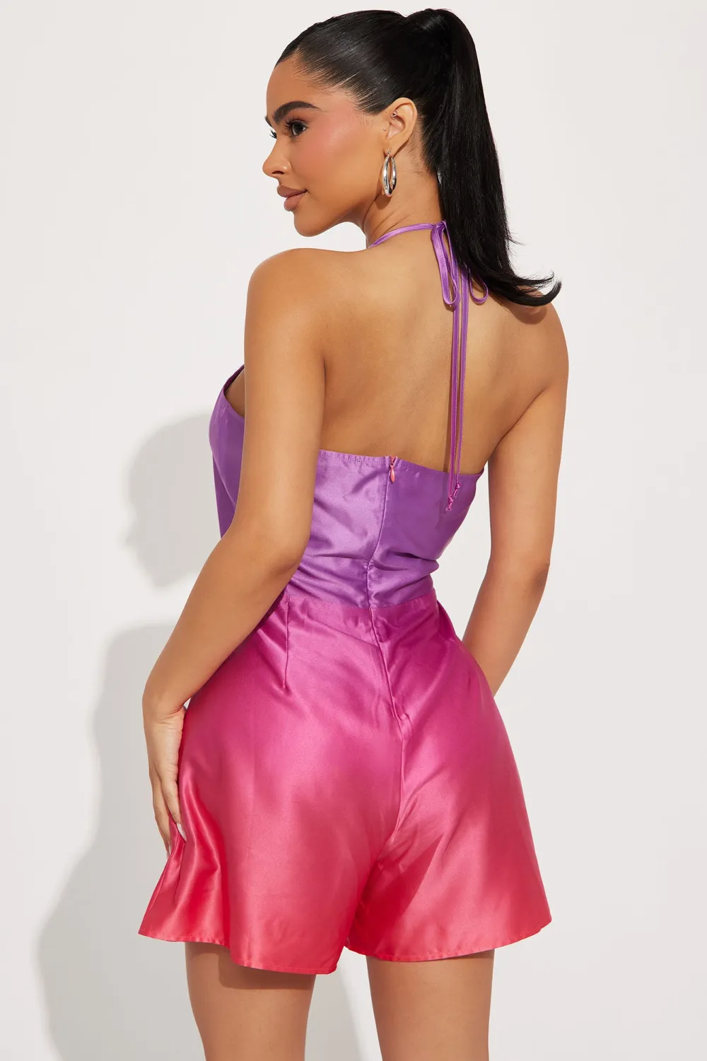 Kimberly Ombre Romper - Purple/combo