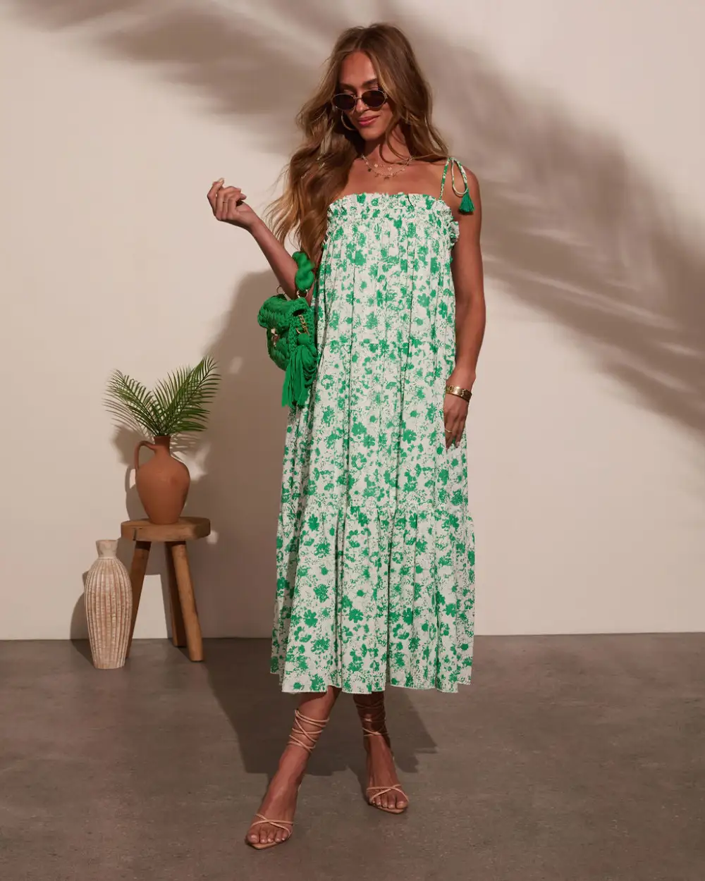 Seraphina Tiered Floral Midi Dress