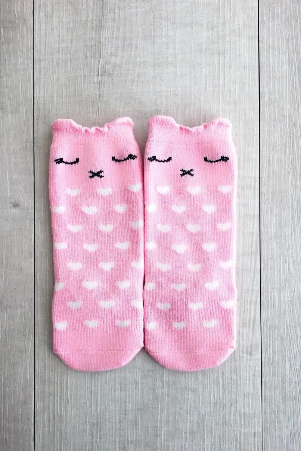 Trendy Pink Bunny Socks