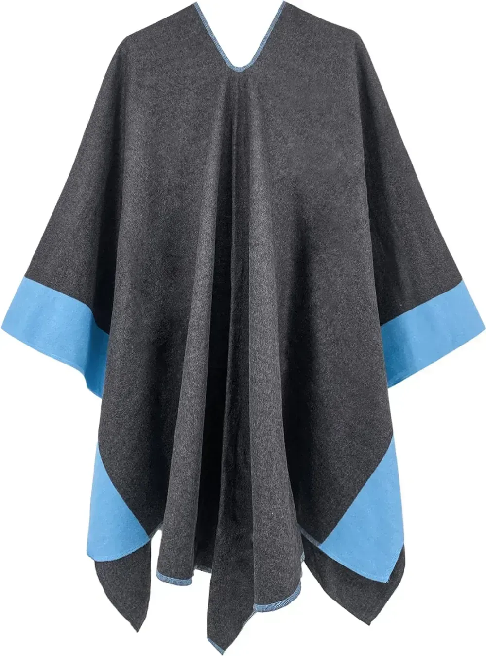 Women's Shawl Wrap Poncho Ruana Cape Open Front Cardigan Shawls for Fall Winter