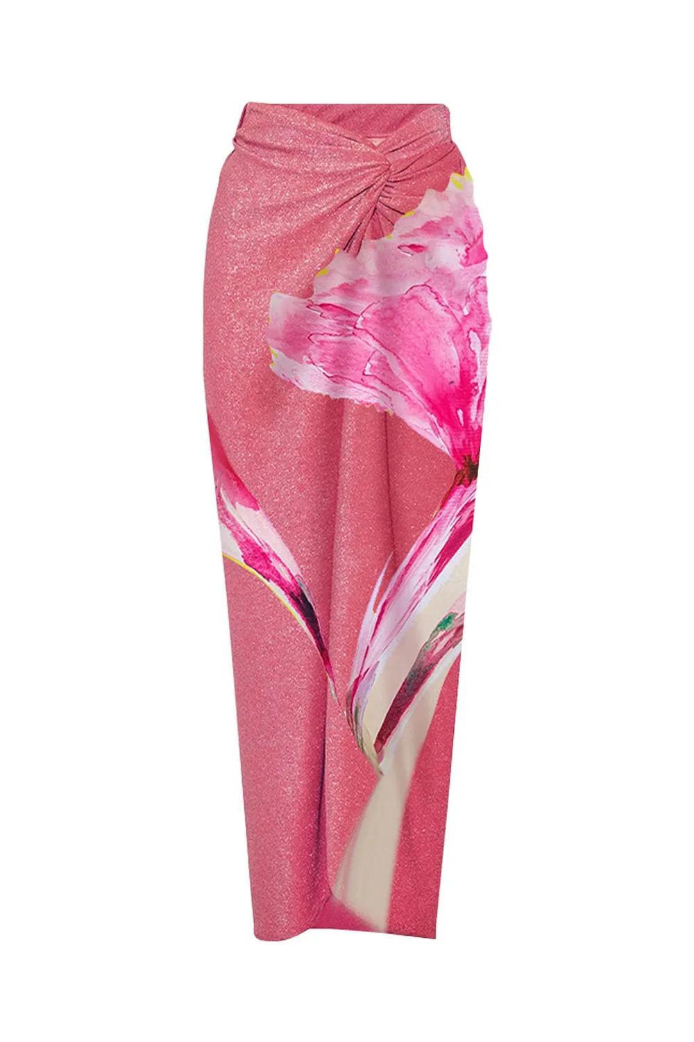 Floral Print Strapless Flower Two Piece Bathing Suit