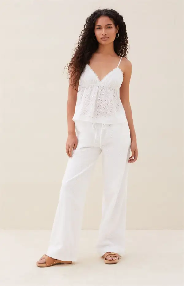 Beverly and Beck Eyelet Pants