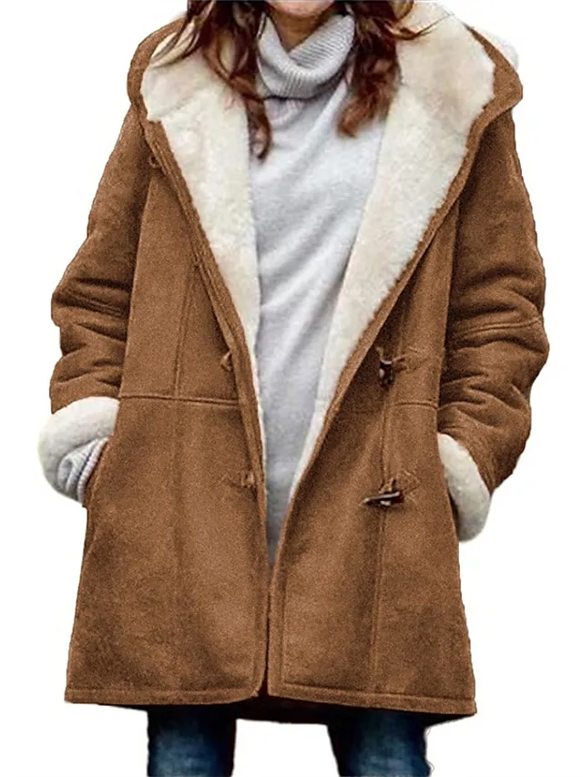 🔥Clearance Sale🔥 - Women's Winter Fleece Hoodie Jacket Suede Fall Sherpa Jacket