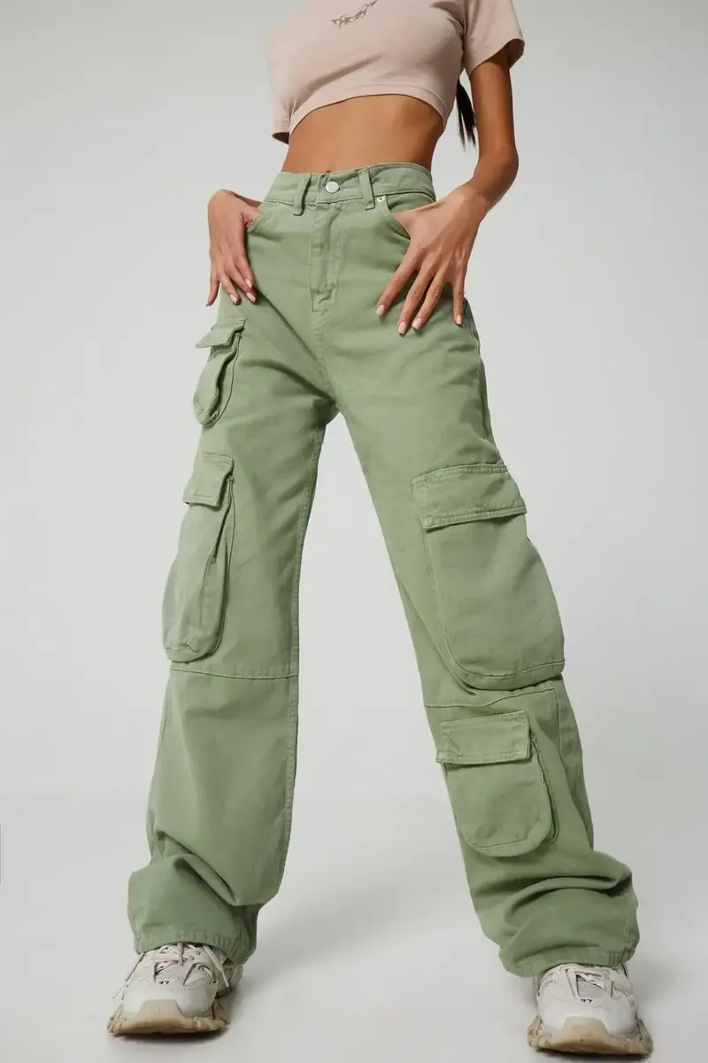 Cargo High Rise Flare Jeans