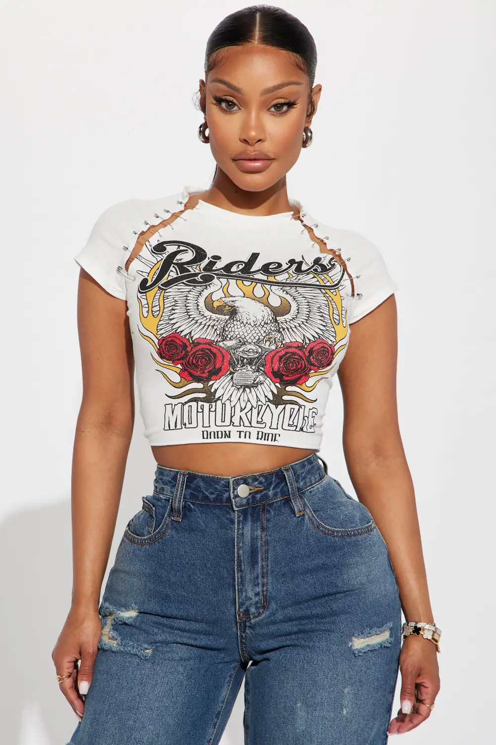 Ride With Me Graphic Top - Off White