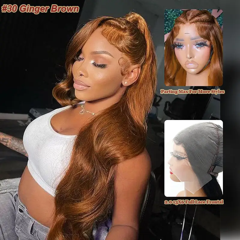 Sale | #30 Brown 13x6 FULL Lace Frontal Wig 16