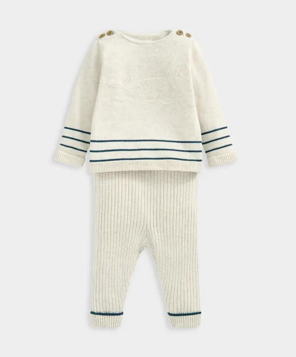 Whale Jumper & Bottoms - Sand