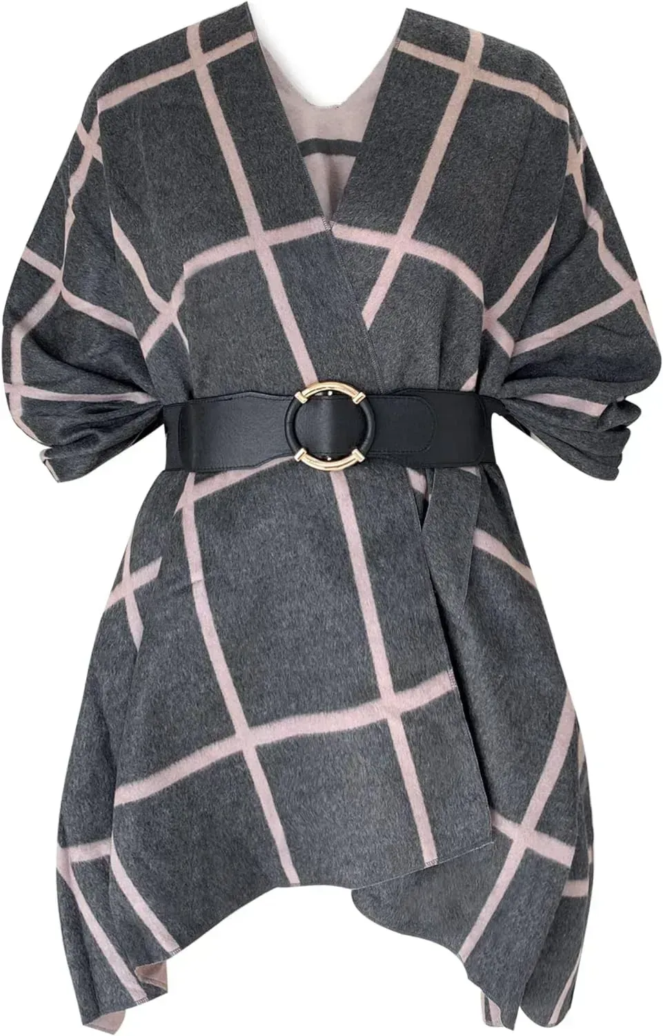 Women's Shawl Wrap Poncho Ruana Cape Open Front Cardigan Shawls for Fall Winter